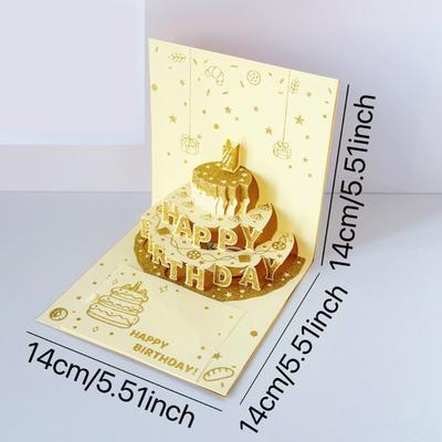 Birthday Greeting Card 3D Happy Birthday Card Birthday Greeting Cards for Women Men Kid Friend Birthday Anniversary