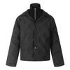 American Retro Stand Collar Down Jacket Men Women Winter Casual Loose Fit Solid Color Warm Outerwear