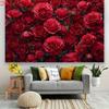 2D Flat Surface Bright Rose-themed Background Fabric Suitable for Wedding Party Event Decoration Polyester Fiber