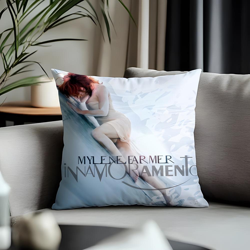 Fashion MMmylene Farmeread Cushion Cover Antidustmite Pillowcase Invisible Zipper Silky Short Plush Sofa Cushion Cover