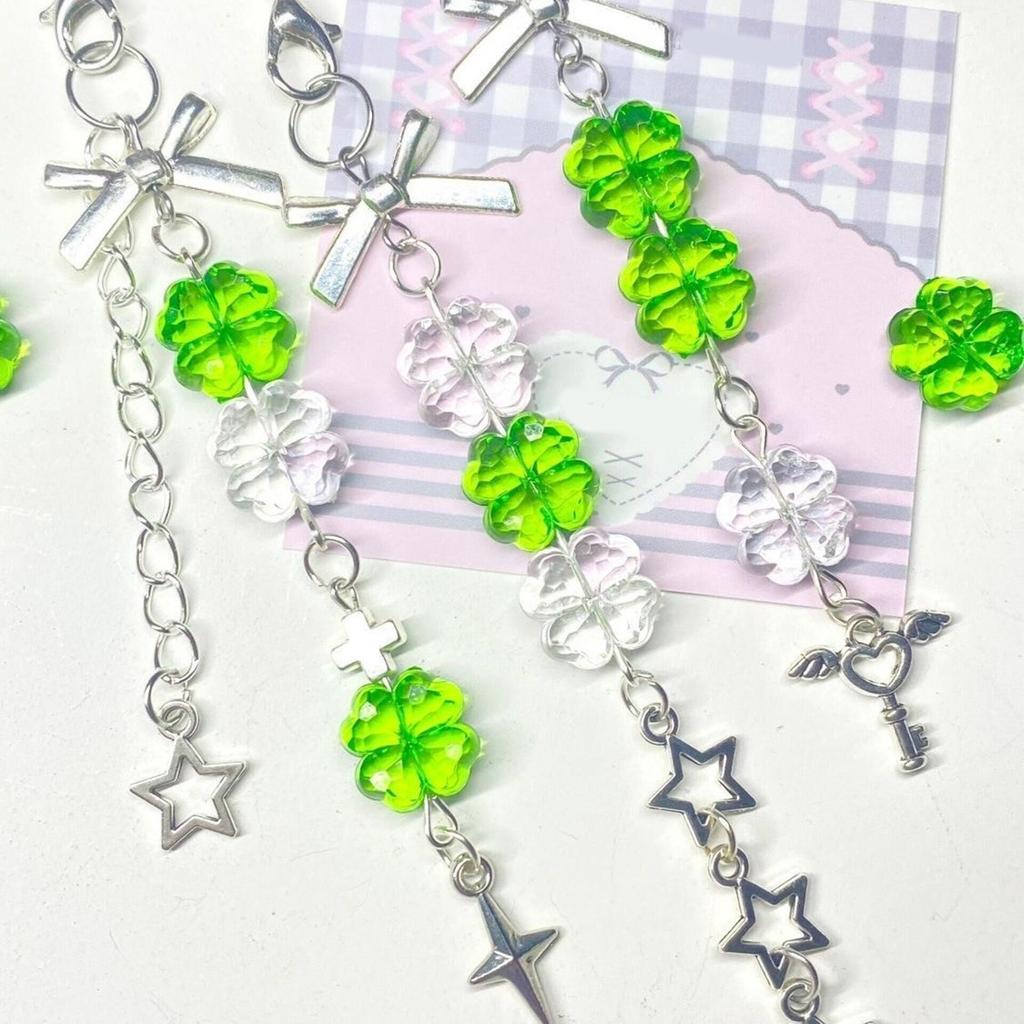 Trendy Silver Star Phone Lanyard Fashion Keychain Phones Charm Bag Pendant Accessory for Purse and Wallet Pendants