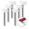 Portable Stainless Steel Toothpaste Squeezer & Hair Dye Dispenser Cleanser Squeezer, Bathroom Accessories, Half-Circle  Wringer
