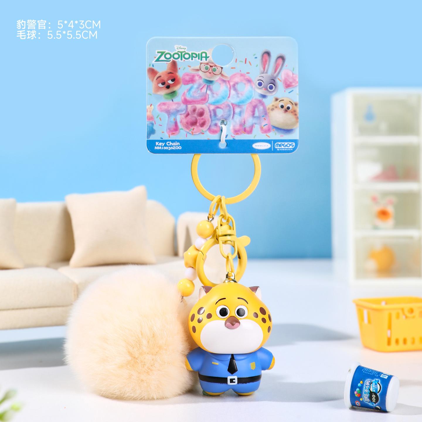 Anime Original Zootopia Nick Wilde Judith Laverne Hopps Benjamin Clawhauser Sloth Doll Cute Figures Keychain Backpack Pendant