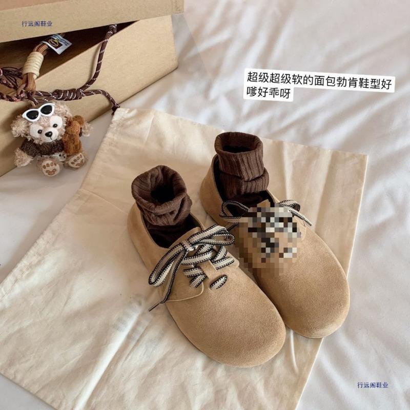 Retro autumn new lace-up casual single shoes flat-soled versatile soft sole