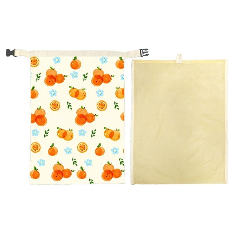 Two Piece Organic Cotton Bread Preservation System Natural Cotton Properties And Reinforced Closure