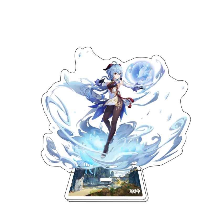 Game Anime Open World Impact Acrylic Figure Stand Painted Desk Decor Ornament 15CM Model Gift