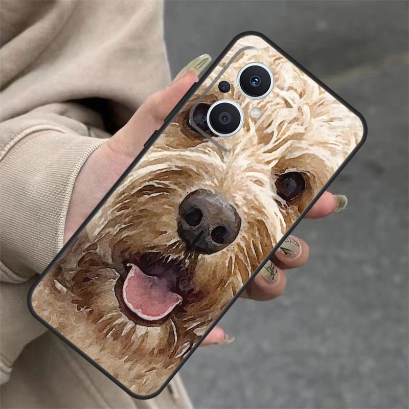 Brown Cockapoo Case For OPPO Reno 8T 13F 14F 12F 11F 10 12 13 14 Pro 7 8 Lite OPPO Find X8 X6 X9 Pro Cover