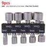 Hexagonal Bit Socket 1/4" Hex Shank Hex Nut Socket 9/14 Pcs Electric Drill Bit Set Household Auto Repair Tool