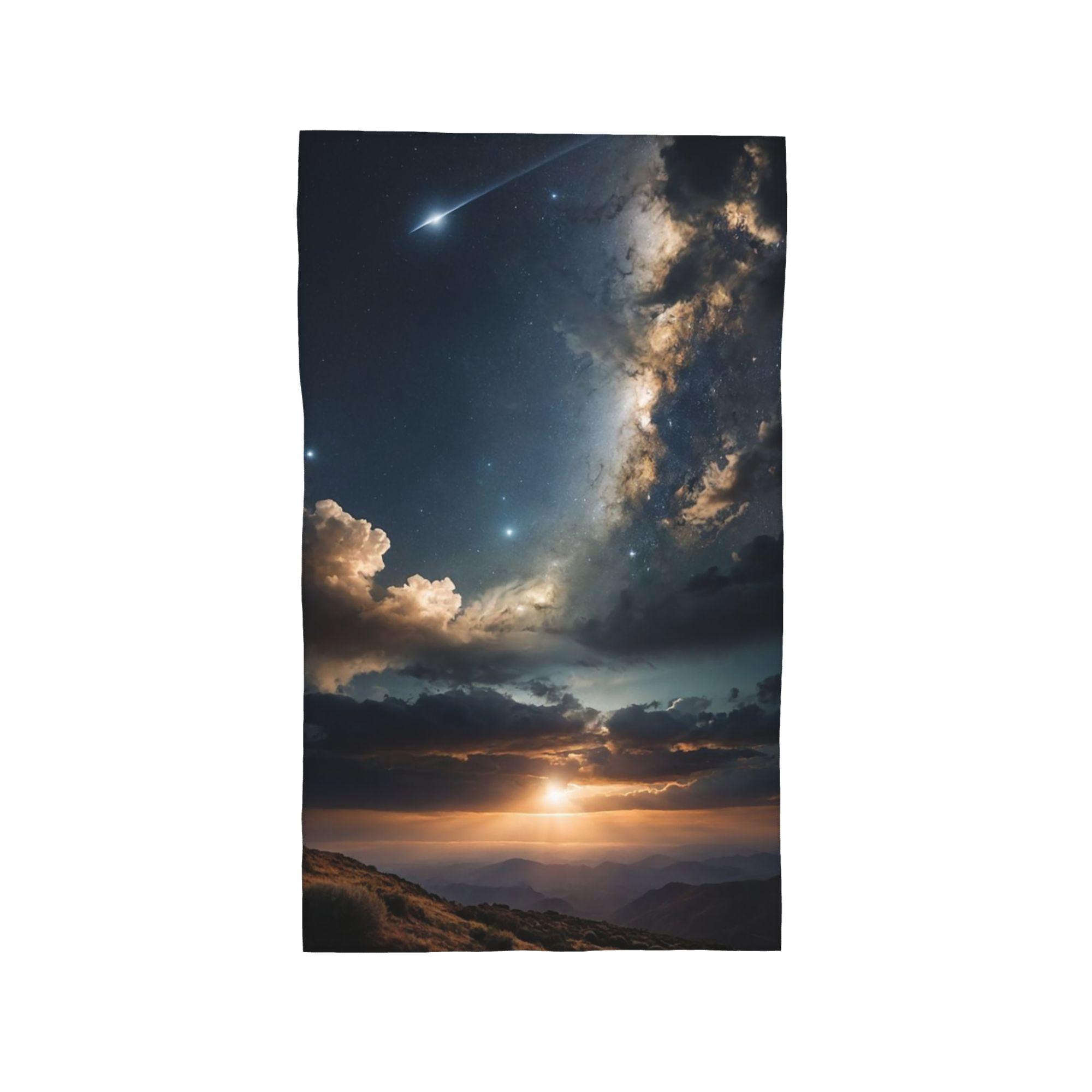 

starlit sky Milky Way starry Soft Face Towel Quick Dry Pool Bath Cotton Towels Absorbent Quick W40*H60(CM)