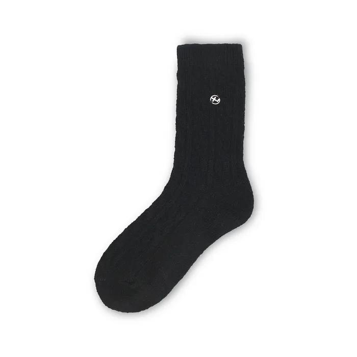 Cable Knit Socks Black OZAYFA308B