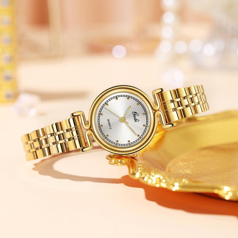 High Value Steel Belt Women'S Watch Medieval Niche Watch Women'S Waterproof Quartz Watch