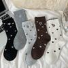 Wollsocken Stil Stickerei Liebe Kniestrümpfe Haufen von Socken Dicke Warme Socken