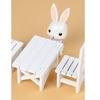 Miniature Kitchen Table And Chairs Set Wooden Dollhouses Furniture For 1/6 Scale Doll Decors