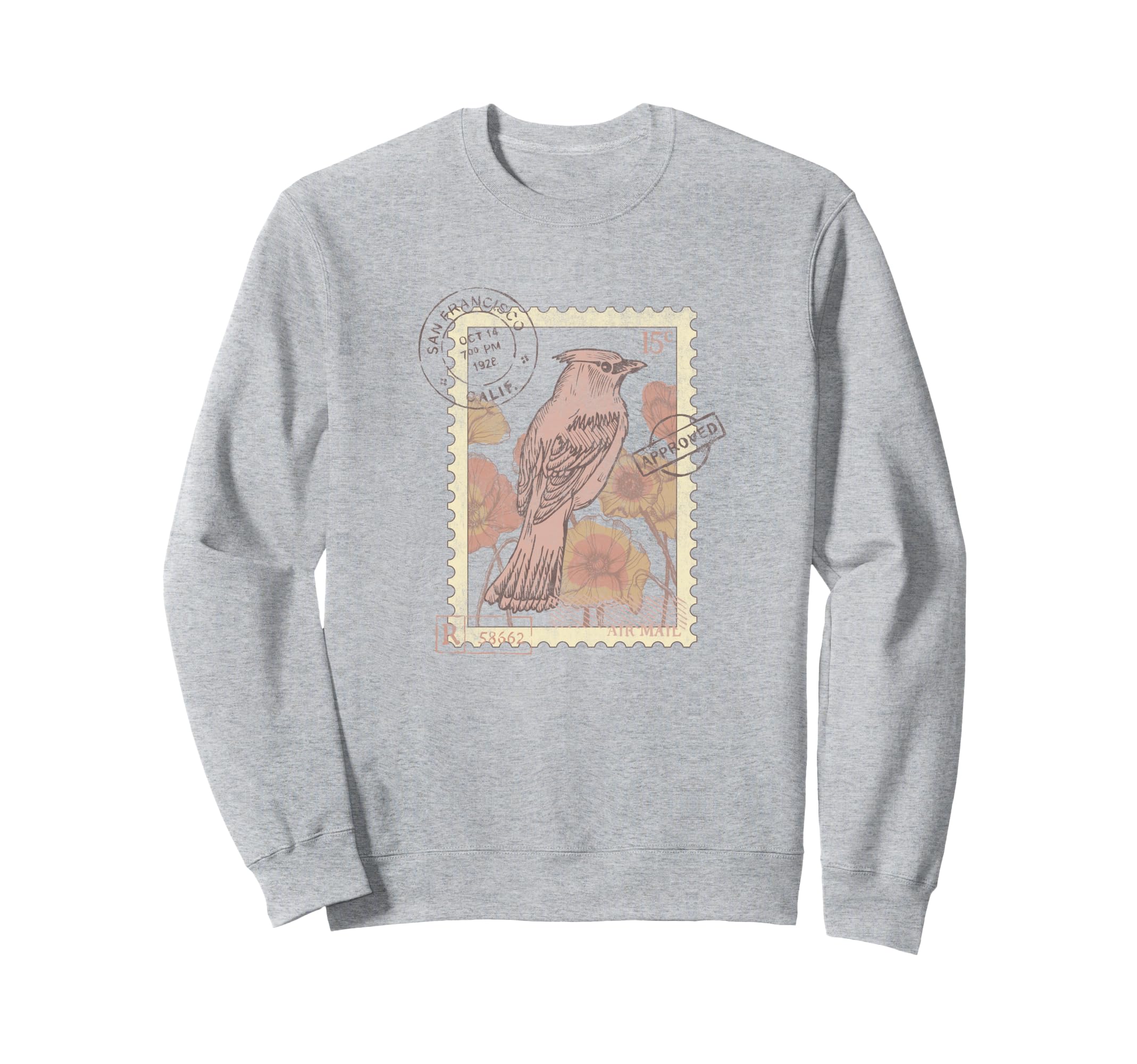 

Bird Stamp San Francisco Sweatshirt серый
