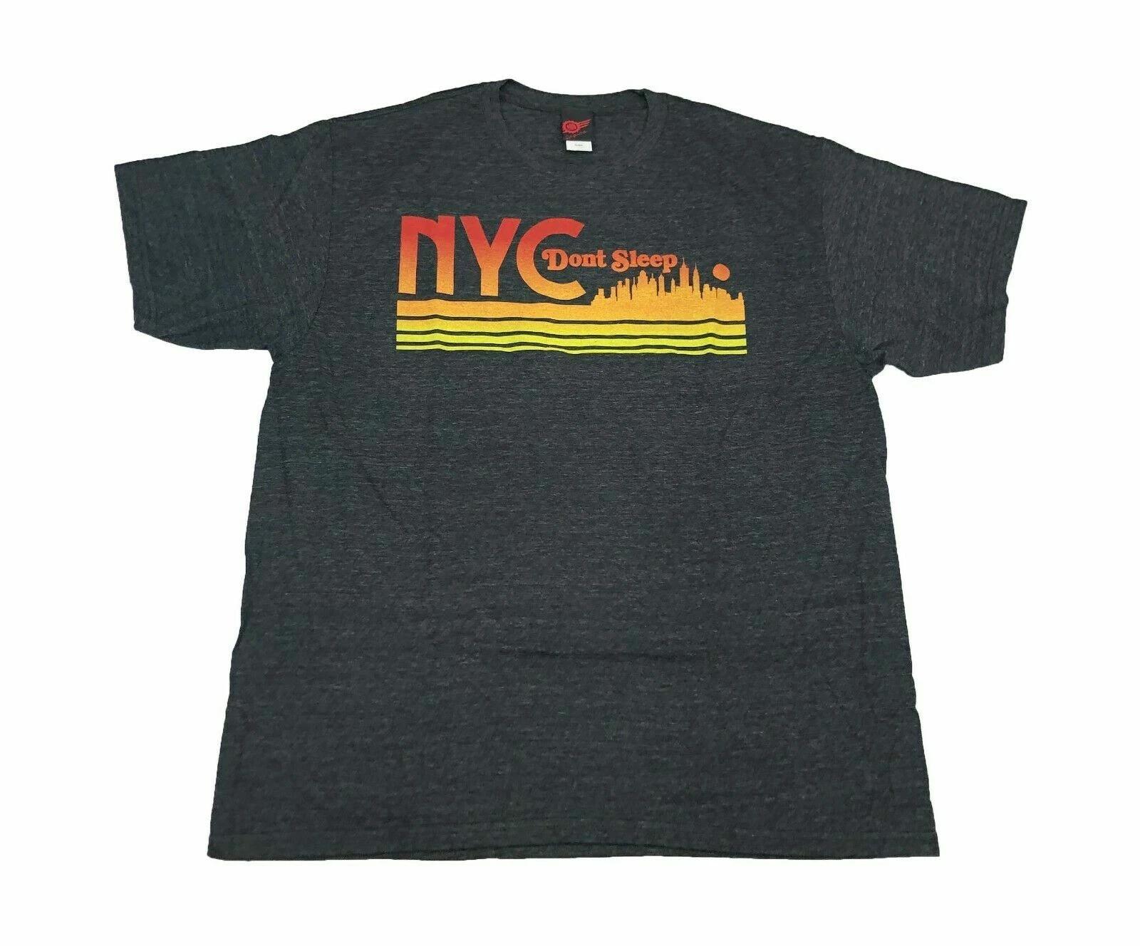 Mad Engine Mens New York City Skyline NYC Don t Sleep Shirt New S XL