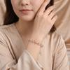 Sweet Elasticity Rope Bracelet Shiny Hand Chain Gift Crystal Stone Beads Bracelet  Wedding