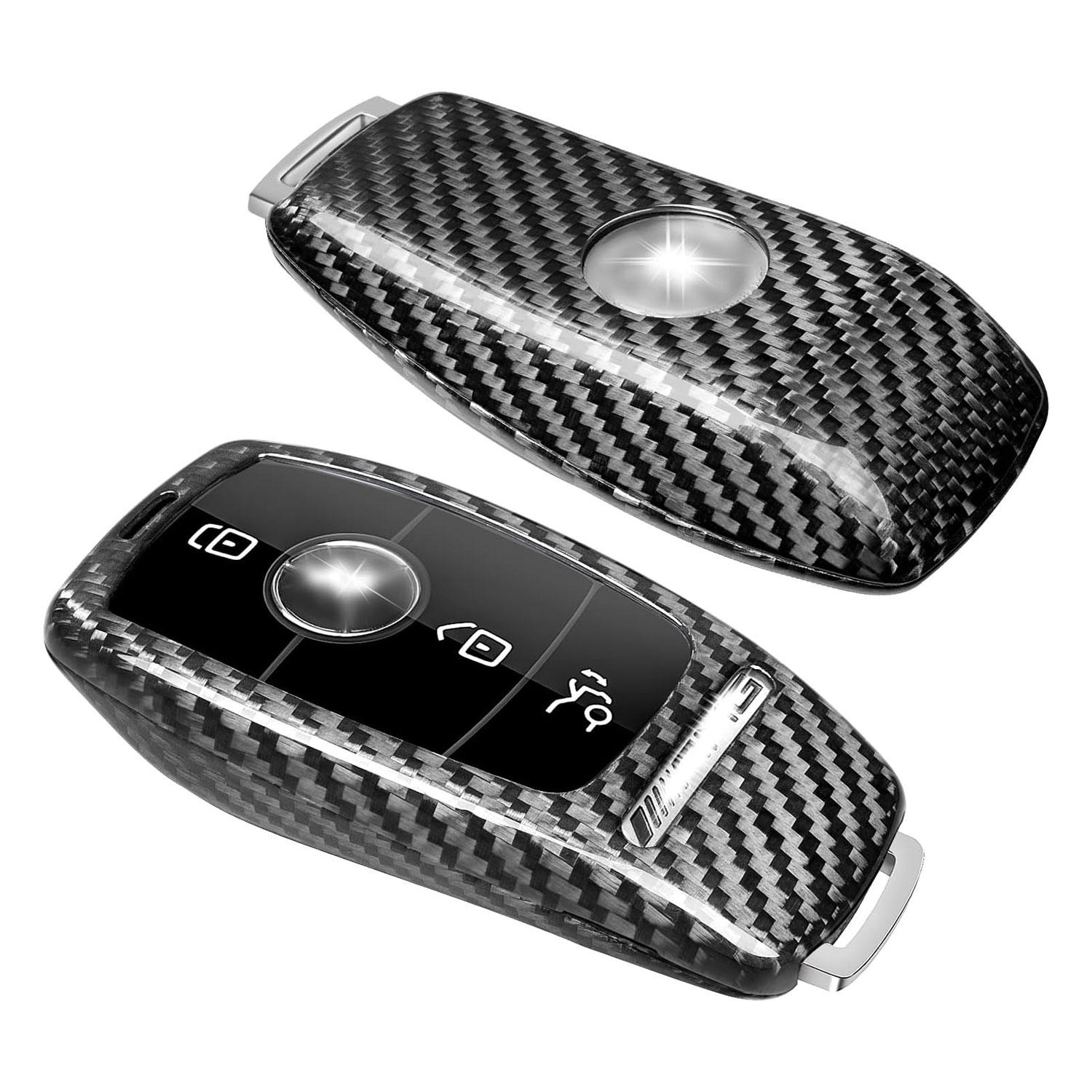 

Carbon Fiber Key Shell Case Cover for Mercedes Benz AMG A220 CLS E E63S GLE350 4Matic S Car Remote Key Fob Protector accessories CHINA