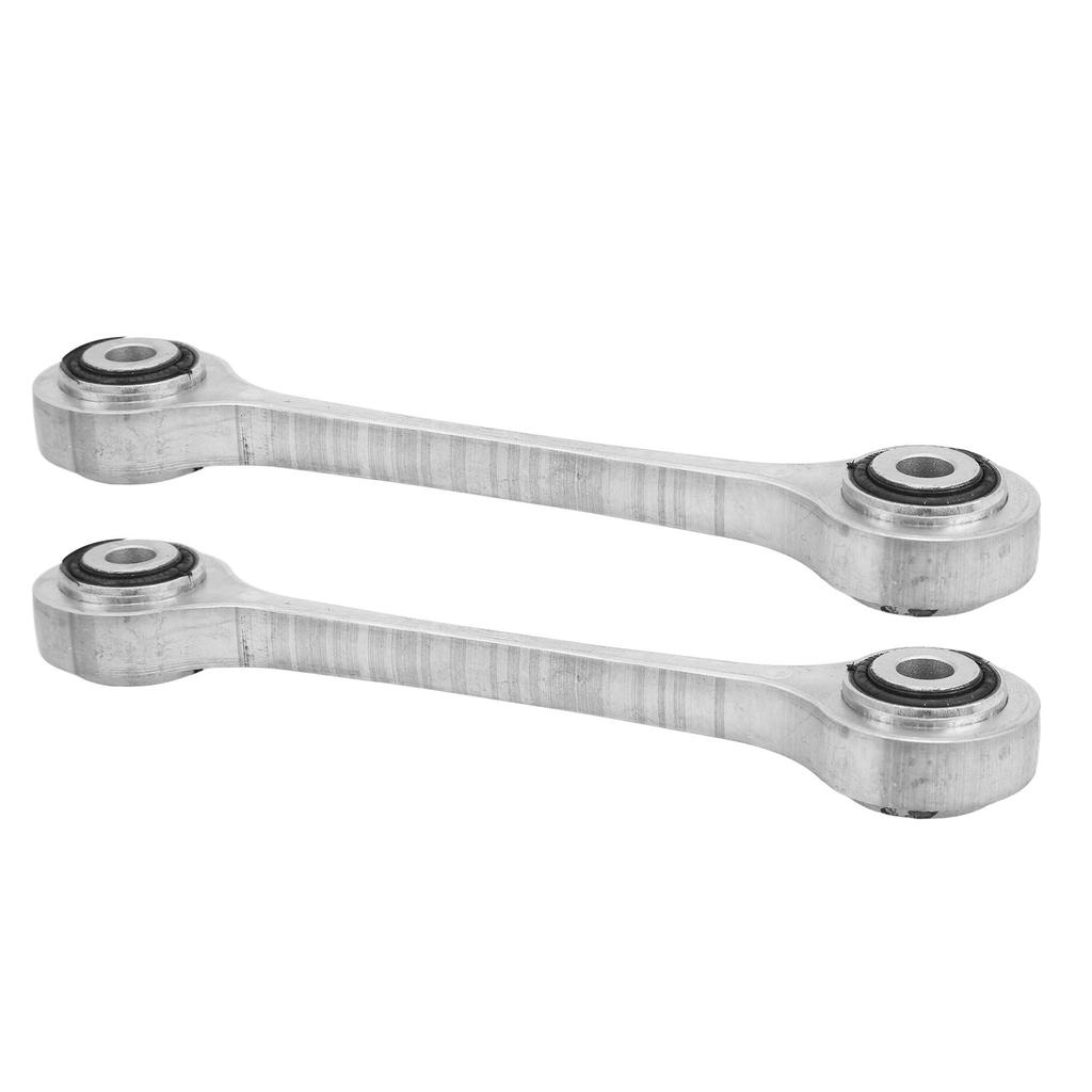 2pcs Sway Bar Link Left Right Aluminum 7L0411317 Silver High Strength Replacement for Q7 2007‑2015