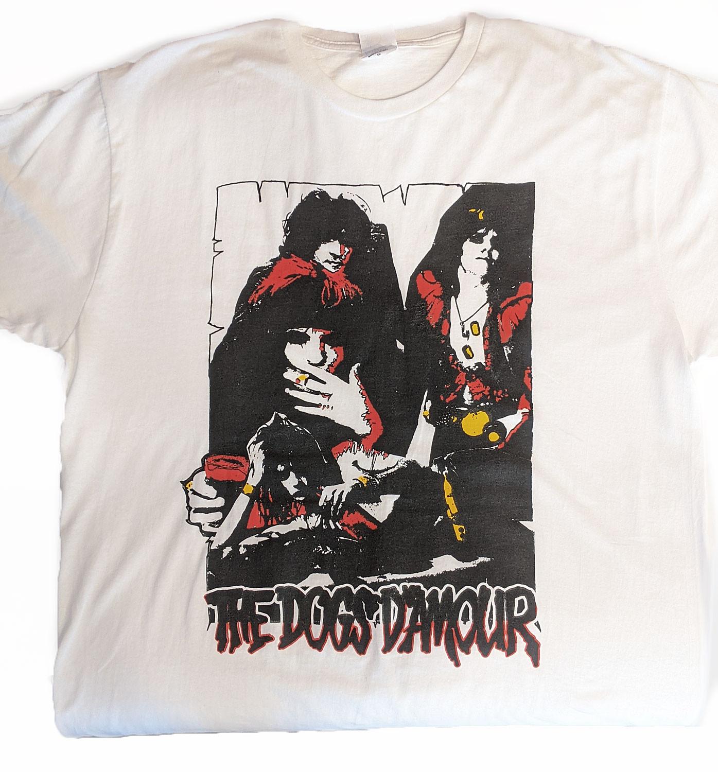 26 The Dogs D Amour Band Music White T-Shirt Cotton All Size FM185 Unisex T-Shirt XL
