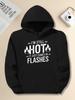 Flame Humor JPH-9 Plus Size Unisex Hooded Sweatshirt | Casual Long Sleeve, Loose Fit with Slight Stretch Fabric, Print Pattern