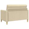 Storage Sofa Set 2 Piece Cream Polyester