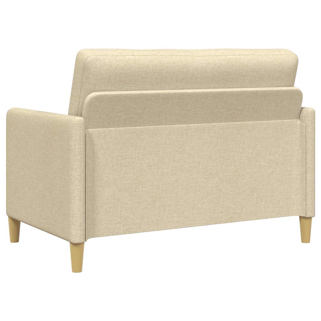 Storage Sofa Set 2 Piece Cream Polyester