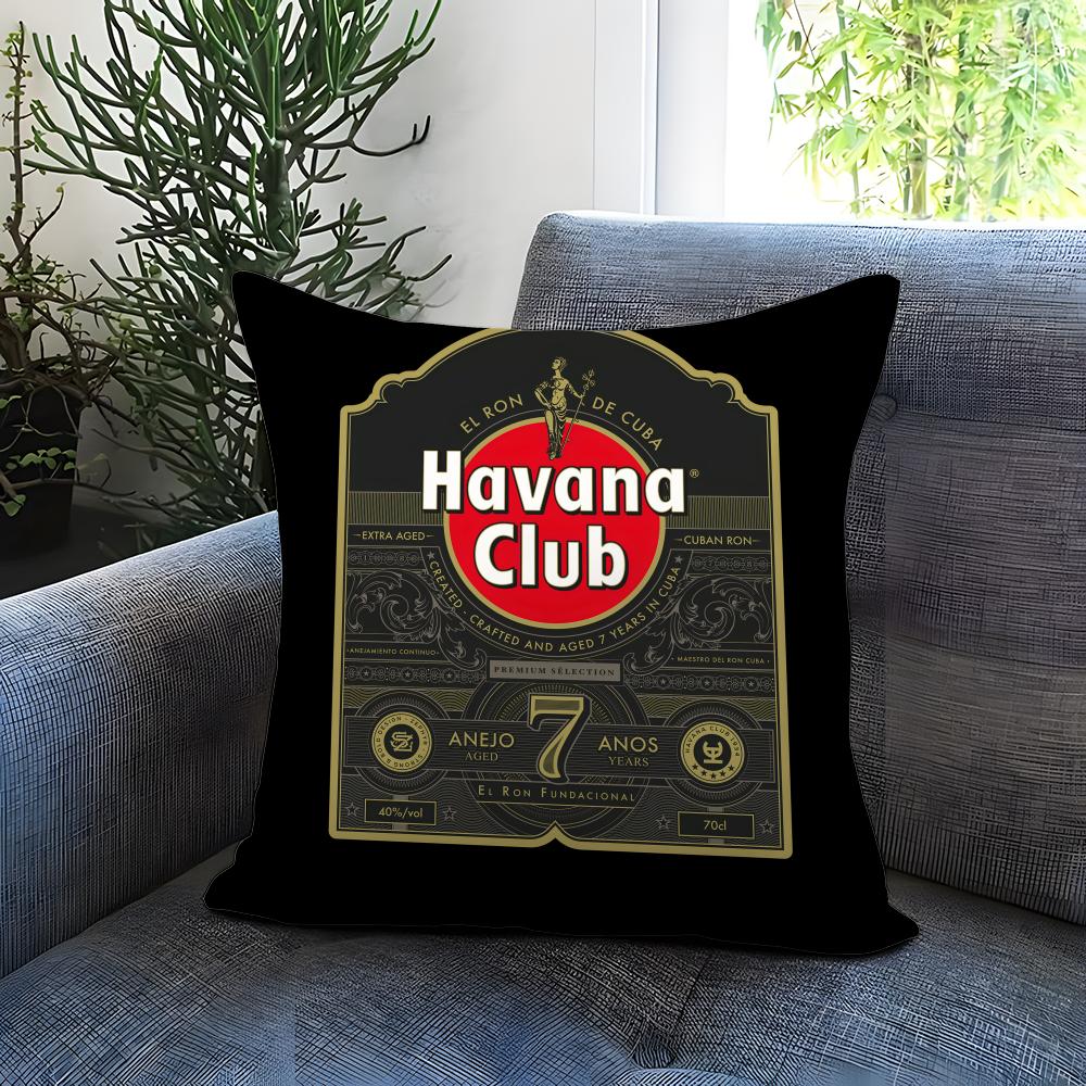 Trendy HHavana Clubes Cushion Cover Comfortable Reversible Pillow Cover Ideal for Car Sofa Bedroom  Beyond