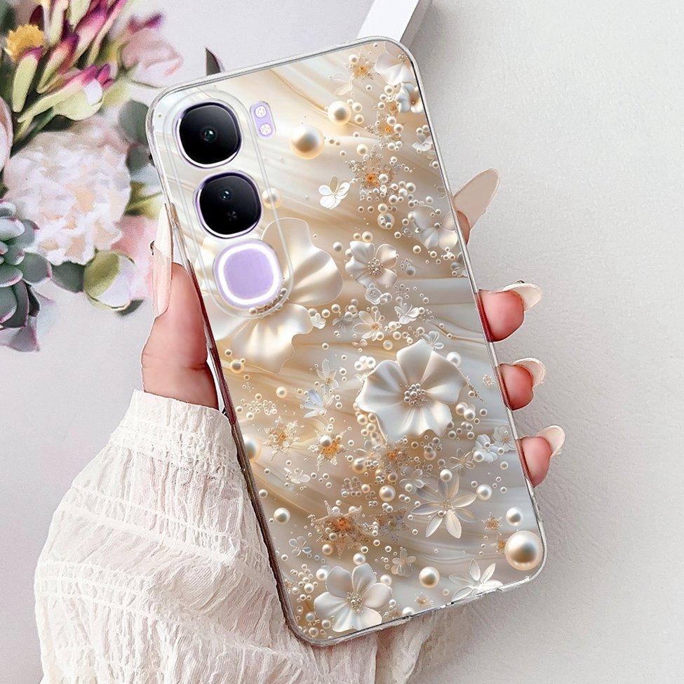 For Vivo V40 Lite 5G IDN Case V2417 Clear Cute Cat Fashion Butterfly Love Painted Soft Phone Case For Vivo V40 Lite 4G IDN Cover