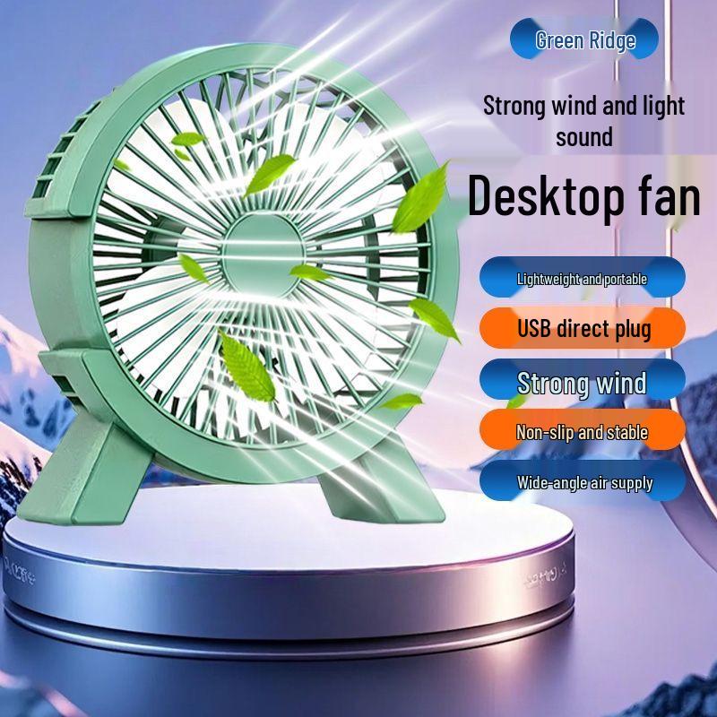Ultra-Quiet USB Mini Desktop Fan for Home & Office 12 x 13 cm