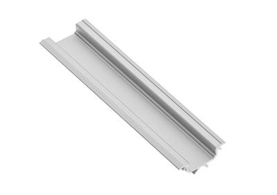 Led Aluminum Profile Angled Glax Silver 2M - V-Glaxktal