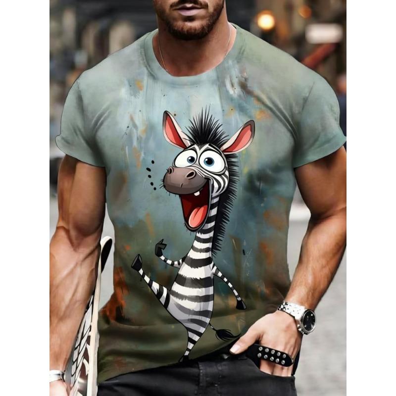 Jackets, men's printed T-shirts, fashionable prints, street style