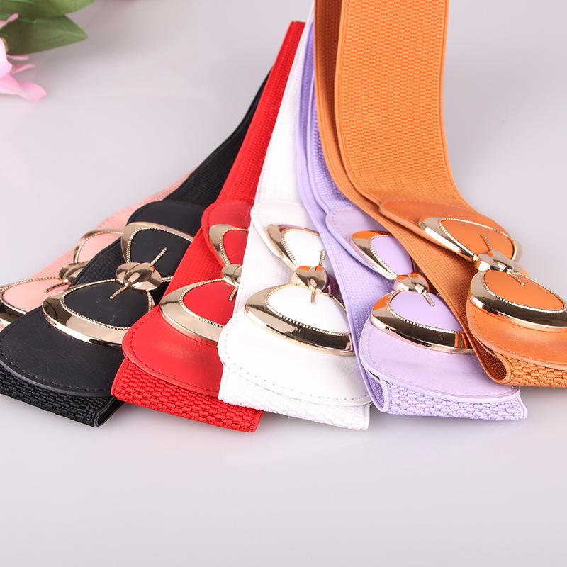 New Fashion Versatile Belt Korean-style Women's Belt with Bow Elastic Belt and Waist Seal