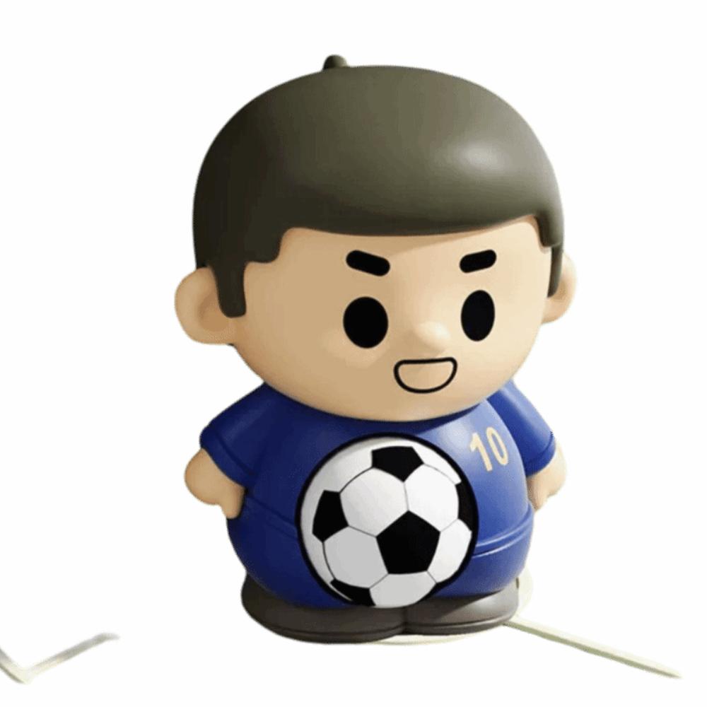 Rebound Football Player Pinch Toy Press Football Squeeze Toy Decompression Toy Backpack Pendant