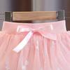 Dziewczęca letnia półspódnica, dziecięca księżniczkowa półspódnica