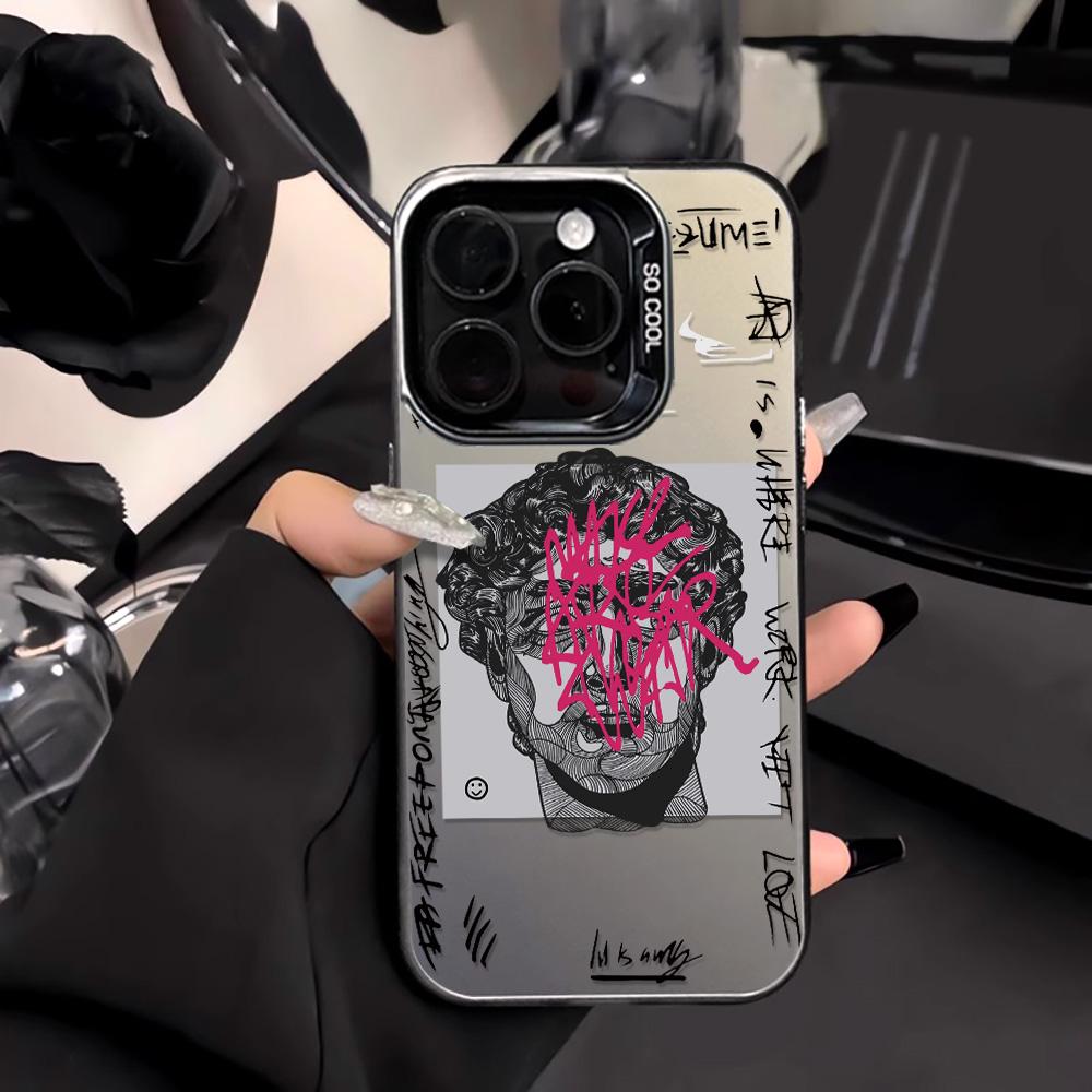 Painted Phone Case for iPhone 11 14 15 16 iPhone 17 11 12 13 for 17 14 15 16 Pro14 15 16 Pro Max for Samsung S25 Ultra S24 S25 A36 A56 A16 Hard Cover