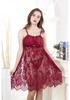 Women's Plus Size Sexy Lace Mesh Nightgown Lingerie
