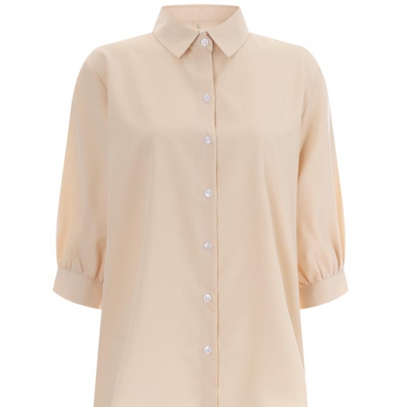 Shop   Women Puff Sleeve Summer Short Sleeve Shirt Sora Bls Wnb 12028