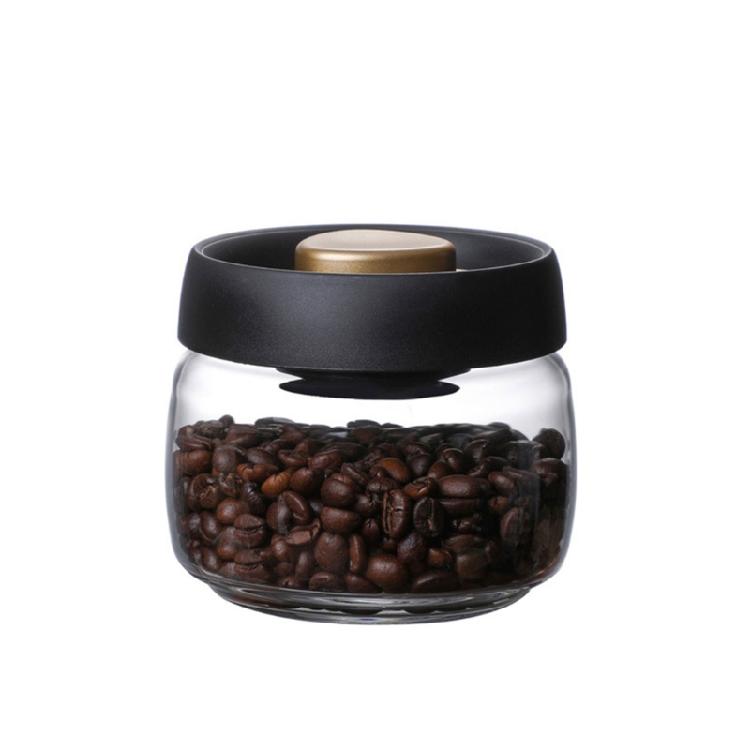 Coffee Beans Vacuum Sealed Tank Household Glass Food Storage Tank Moisture-proof