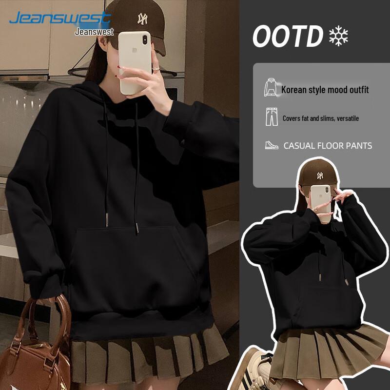 

JEANSWEST Women s Relaxed Fit Hooded Sweatshirt 3XL