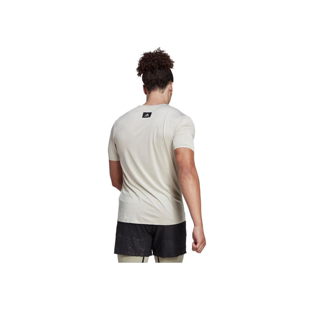 Adidas Logo Print Crew Neck Short Sleeve T-Shirt Men Tops White HD6403