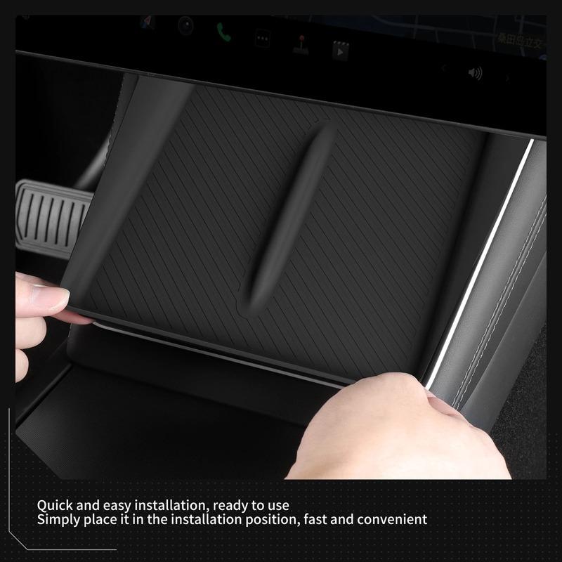 Wireless Charging Anti-Slip Mats For Tesla Model Y LAUNCH 2025 Juniper Center Console Charge Station Pad Silicone Accessiories