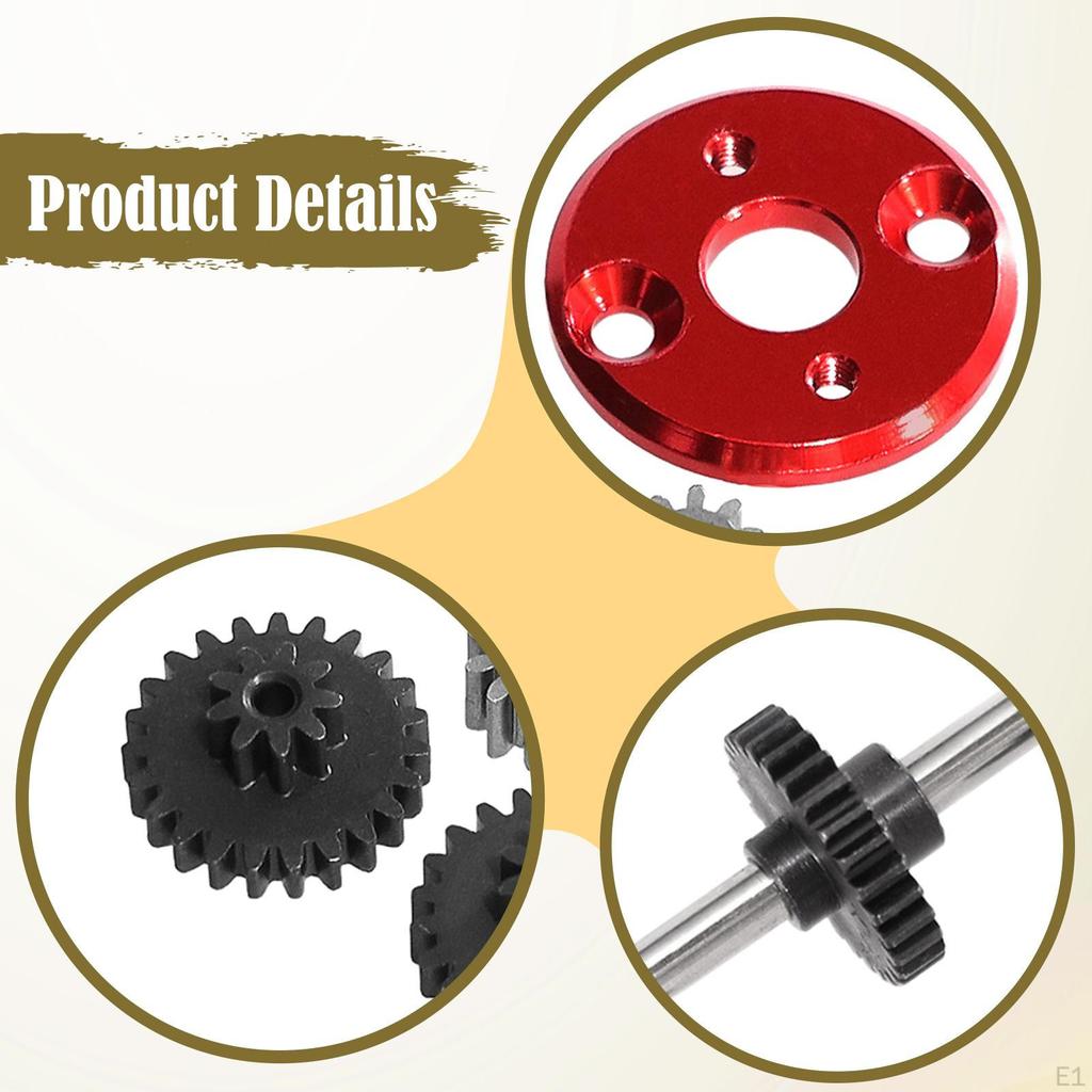 1/12 RC Car Upgrade Gearbox Transmission Gear Set Truck Easy to Install Motor Pinion