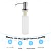 Stainless Steel Soap Dispenser Liquid Soap Dispenser Pump with 350ml Bottle Suitable for Home Restaurant