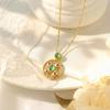 Light Luxury Women's Titanium Steel Floral Clavicle Necklace Set