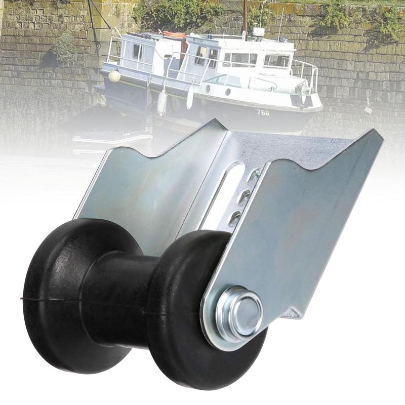 Heavy Duty Boat Trailer Panel Keel Roller Rubber Metal Bracket Roller Assembly for Dock Chain Protection Equipment