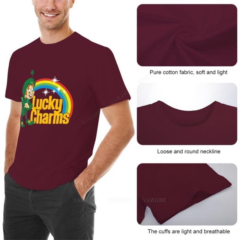man black tshirts summer tshirt LUCKY CHARMS TShirt TShirt oneck tshirt oversized t shirts mens t shirts
