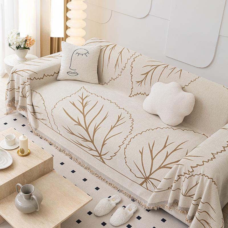 Chenille Sofa Towel Anti-Scratching Sofa Cover Cloth Simple Sofa Cushion Full Set Sofa Cover All-Inclusive Universal Cover