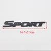 3d Chrome Black Metal Car Letters Carbon Sport Emblem Badge Decal Sticker For Highlander Rav4 Yaris Sport Logo Accessories