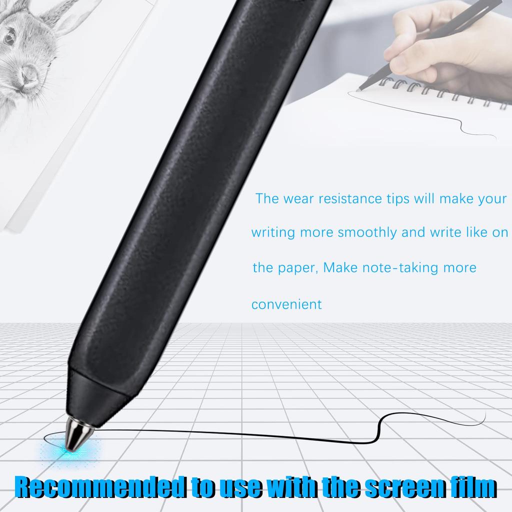 Universal Fit Fine Titanium Alloy Fine Pencil Tip for BOOX Pen 2 Lamy Digital Ballpoint Pen Replacement 2 Pieces Wear-Resistant Pro, iReader, IFLYTEK,