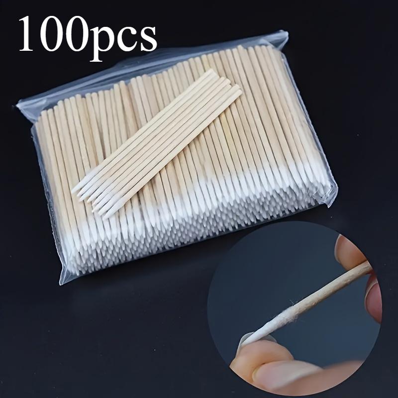 10 cm einzelne Wattestäbchen Reinigungsstift Hygienischer Reinigungsstift Haushalts-Make-up-Entferner-Stick Mikrobürste für Wimpern